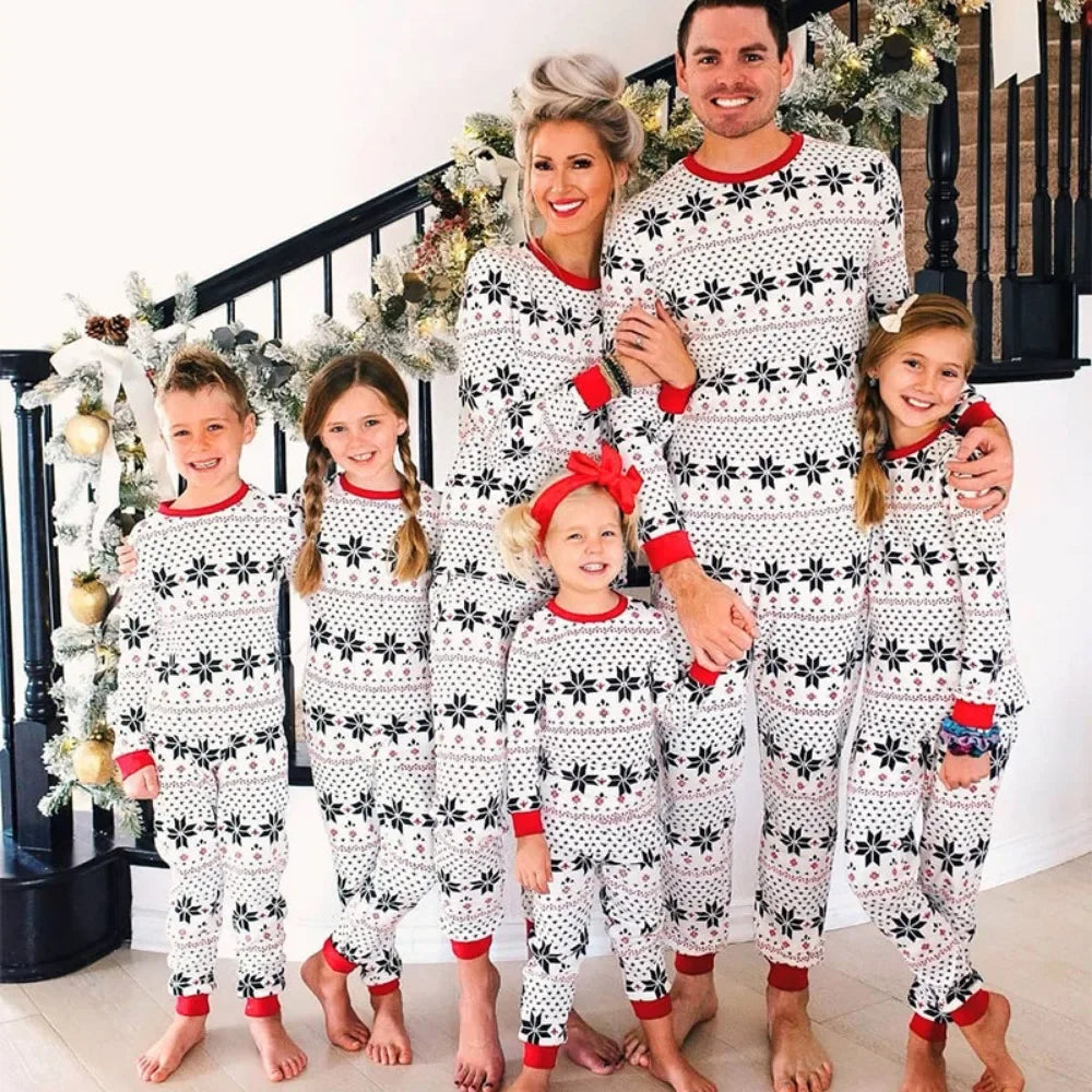 Festive Print Family Matching Christmas Pyjamas