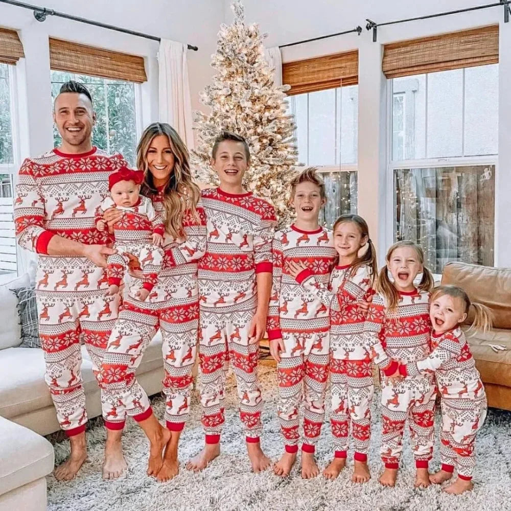 Festive Print Family Matching Christmas Pyjamas