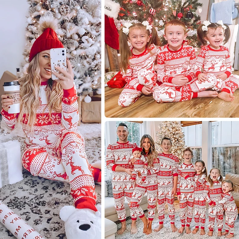 Festive Print Family Matching Christmas Pyjamas